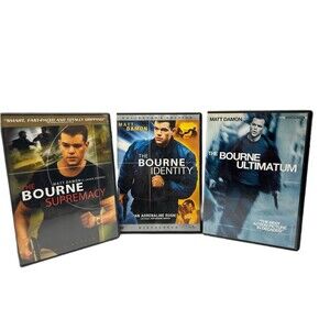 The Jason Bourne Trilogy DVD Lot Identity Supremacy Ultimatum Action Thrillers